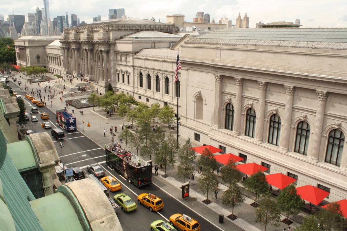 Spatial Affair's parasols and benches pin down each end of the Plaza